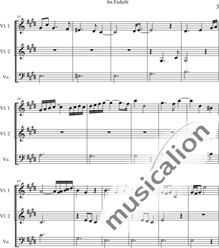 Weidner, Herb: Im Eislicht (In the Ice Light) - Violín 2+Violoncello:3