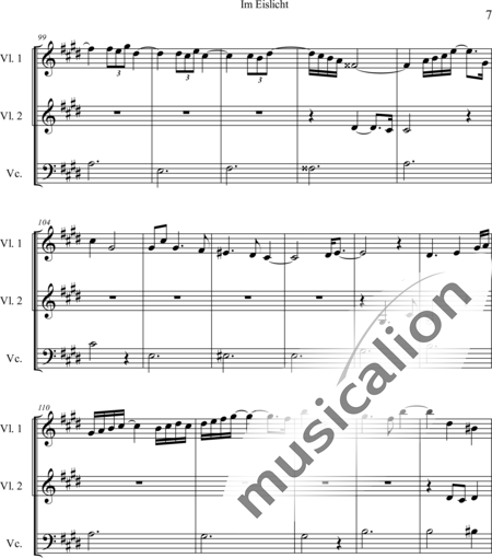 Weidner, Herb: Im Eislicht (In the Ice Light) - Violín 2+Violoncello:7
