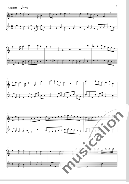 Finger, Godfrey : Pastorale - Blockflöte 2:4