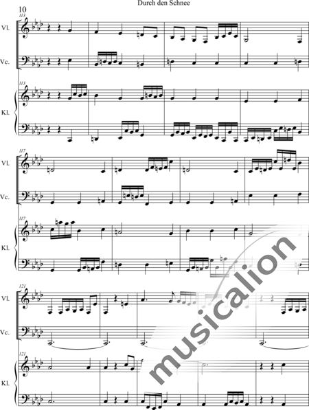 Weidner, Herb: Durch den Schnee - Violine+Kl+Vc:10