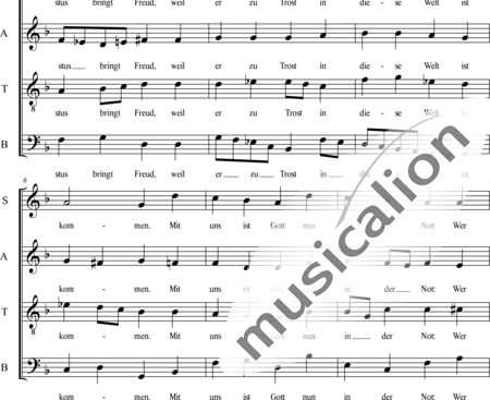 Bach, Johann Sebastian: Die Sünd macht leid - Choir>SATB:1
