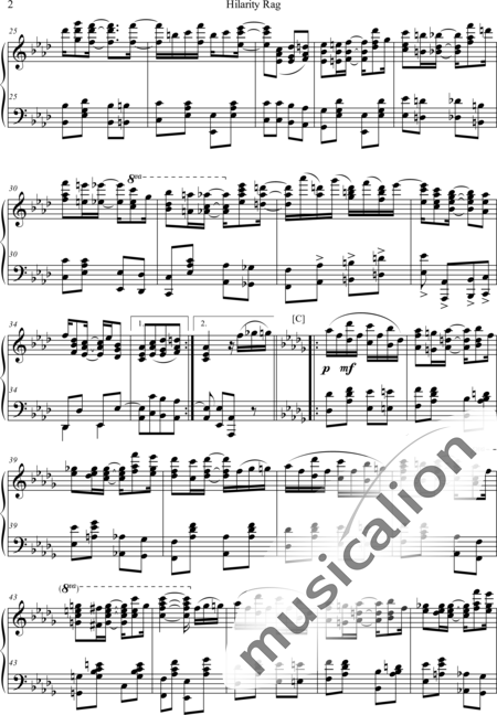 Scott, James: Hilarity Rag - Klavier:2
