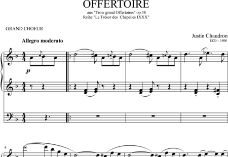 Chaudron, Justin: Offertoire (Offertory) - Órgano>cPed:0