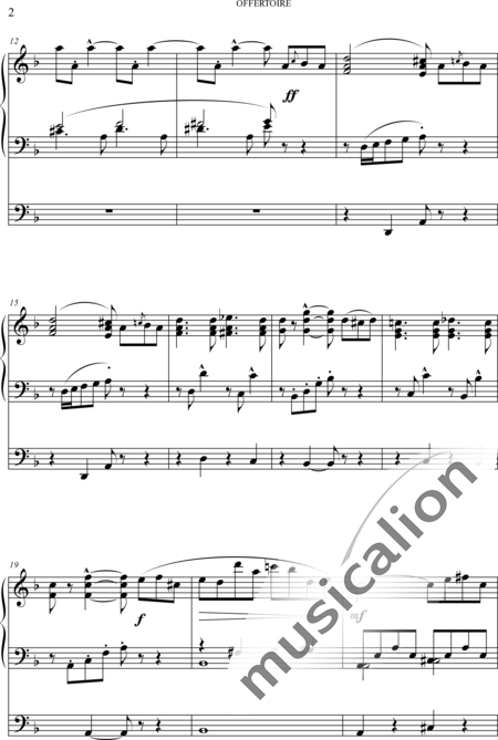 Chaudron, Justin: Offertoire (Offertory) - Órgano>cPed:2