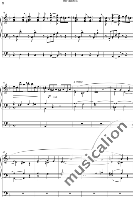 Chaudron, Justin: Offertoire (Offertory) - Órgano>cPed:8