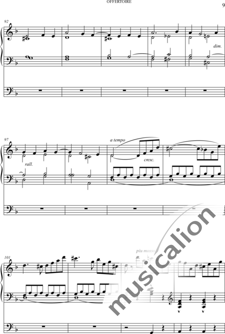 Chaudron, Justin: Offertoire (Offertory) - Órgano>cPed:9