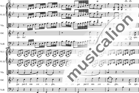 Haydn, (Franz) Joseph: Cara speme (Nr. 5b Aria) - Solo>Sop+[Fl+Ob2+Fg]+[Vl2+Vla+Kb]:1