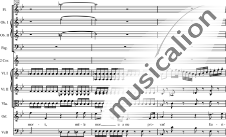 Haydn, (Franz) Joseph: Cara speme (Nr. 5b Aria) - Solo>Sop+[Fl+Ob2+Fg]+[Vl2+Vla+Kb]:6