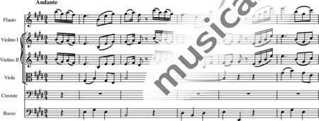 Haydn, (Franz) Joseph: Il pensier (Nr. 9, Aria (Creonte)) - Solo>Ten+Fl+[Vl2+Vla+Kb]:0