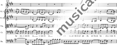 Haydn, (Franz) Joseph: Il pensier (Nr. 9, Aria (Creonte)) - Solo>Ten+Fl+[Vl2+Vla+Kb]:5