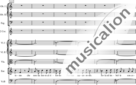 Haydn, (Franz) Joseph: Coro con Duetto (Nr. 14) - Solo>Sop2+Chor>SS+[Ob2+Fg]+HnA2+[Vl2+Vla+Kb]:19