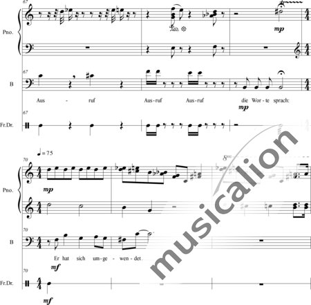 Cagle, Chad: Carl Orff Competition 2018 Orfeo - Solo>Bass+Px+Kl:11