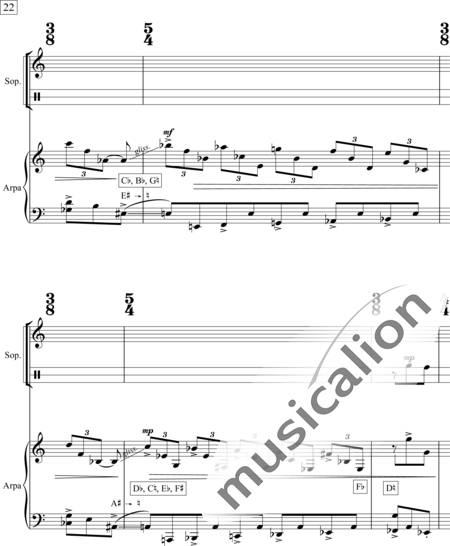 Laya, Luis: Carl Orff Competition 2018 Eurydice´s Transfiguration - Solo>Sop+Px+Hf:27