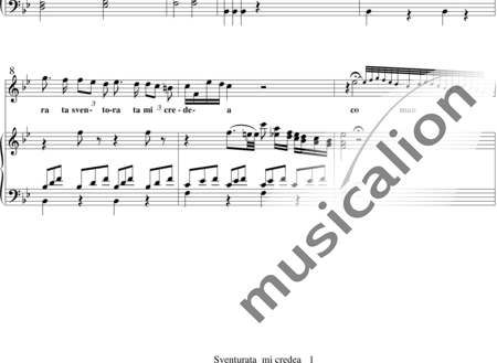 Rossini, Gioacchino: Sventurata  mi credea - Solo>Sop+Klavier:1