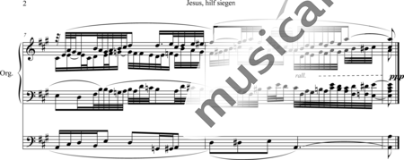 Karg-Elert, Sigfrid : Jesus, hilf siegen - Órgano>cPed:2