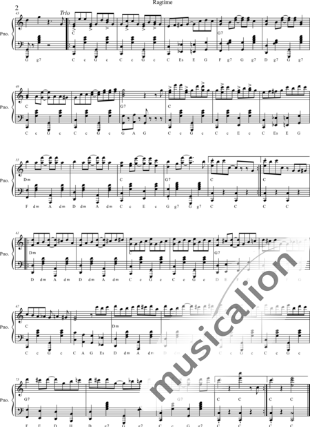 Doswald, Josef: Ragtime - Piano:2
