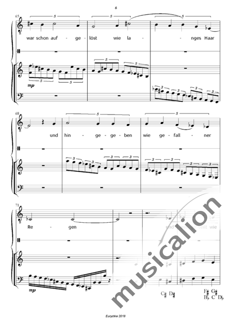 Aurig, Solco: Carl Orff Competition 2018 Eurydike - Solo>bajo+Perc+Arp:6