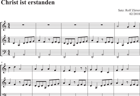 Luther, Martin : Christ ist erstanden - Orgel>mPed:0