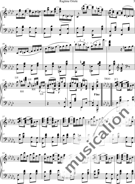 Scott, James: Ragtime Oriole - Klavier:3