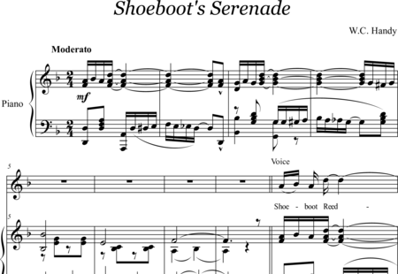 Handy, William Christopher: Shoeboot's Serenade - Solo>X+Klavier:0