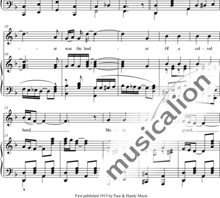 Handy, William Christopher: Shoeboot's Serenade - Solo>X+Klavier:1