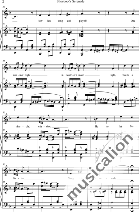 Handy, William Christopher: Shoeboot's Serenade - Solo>X+Klavier:2