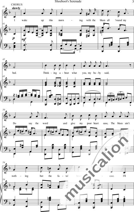 Handy, William Christopher: Shoeboot's Serenade - Solo>X+Klavier:3