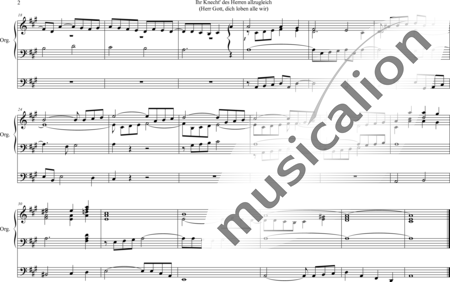 Volckmar, Wilhelm: Ihr Knecht des Herren allzugleich (Herr Gott, dich loben alle wir) - Orgel:1