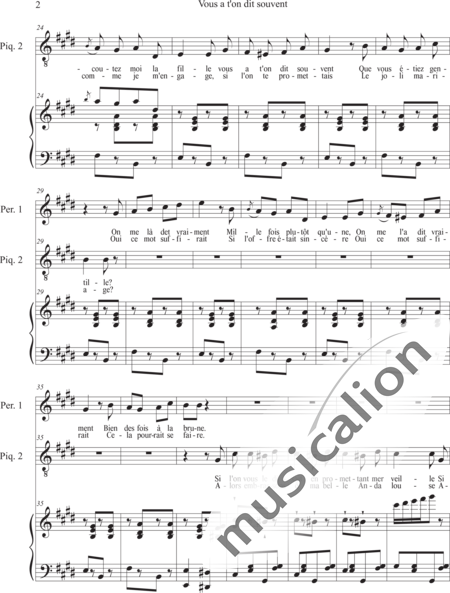 Offenbach, Jacques: Vous a t'on dit souvent - Solo>Alt/Ten+Kl:2