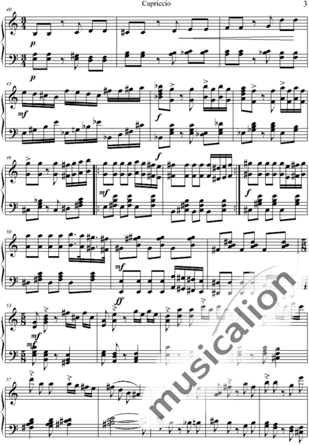 Deiss, Dr.Gerhard: Capricho - Piano:3