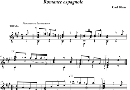 Blum, Carl: Romance Espagnole (with variations) - Guirarra:0