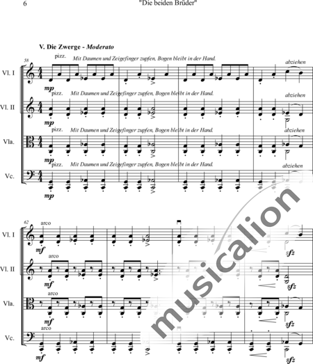 Windhagauer, Horst: Die beiden Brüder - Violine 2+Viola+Vc:6