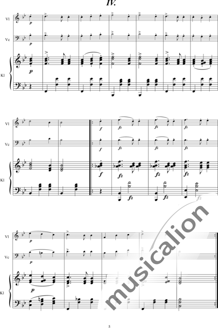 Schubert, Franz (Peter): German Dances and First Waltz - Violín+Pno+Vc:5