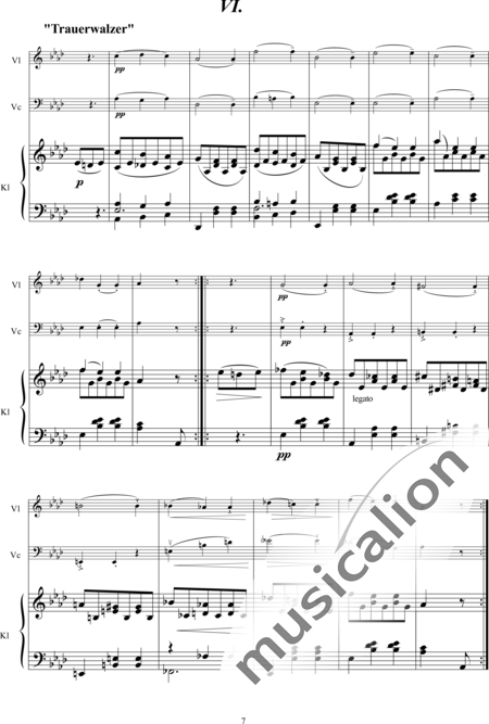 Schubert, Franz (Peter): German Dances and First Waltz - Violín+Pno+Vc:7