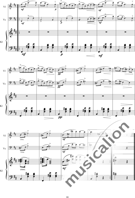 Schubert, Franz (Peter): German Dances and First Waltz - Violín+Pno+Vc:10