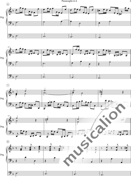 Witt, Christian: Passacaglia in D - Organ>wped:3