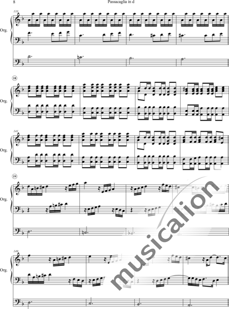 Witt, Christian: Passacaglia in D - Organ>wped:8