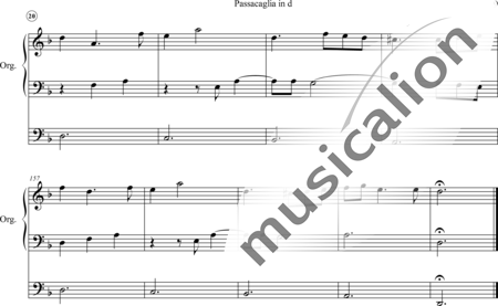 Witt, Christian: Passacaglia in D - Organ>wped:9