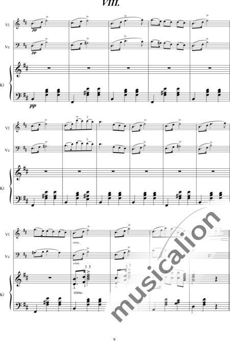 Schubert, Franz (Peter): German Dances and First Waltz - Violín+Pno+Vc:9