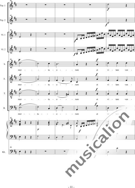 Führer, Robert: Winter-Messe Nr. 5: Credo - Chor>SATB+Trp2+Org+[Vl2+Kb]:11