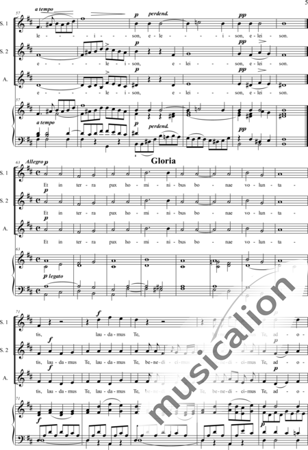 Aiblinger, Johann Caspar: Messa di Santa Croce - Solo>Sop2/Alt+Chor>SSA+Org:5