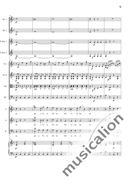 Diabelli, Anton: Vias Tuas: Offertorium - Chor>SAB+Ob2+HnF2+Org+[Vl2+Vla+Kb]:9