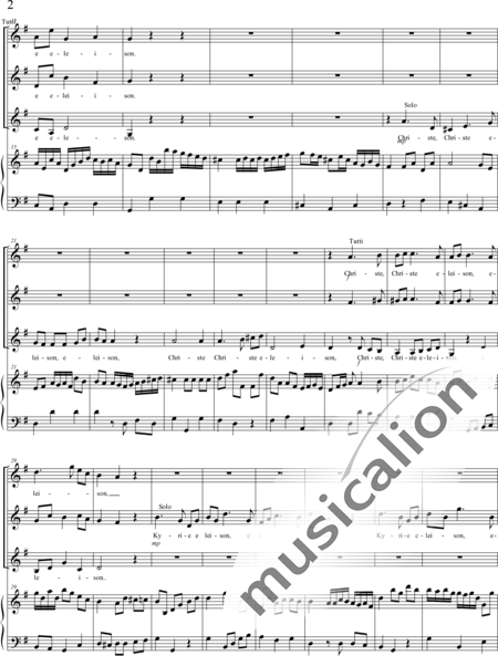 Haydn, (Johann) Michael: Missa sub titulo Sancti Leopoldi - Solo>Sop2/Alt+Chor>SSA+Kl:2