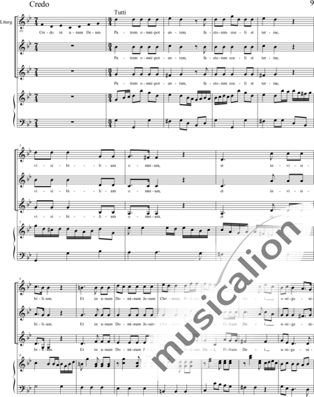 Haydn, (Johann) Michael: Missa sub titulo Sancti Leopoldi - Solo>Sop2/Alt+Chor>SSA+Kl:9