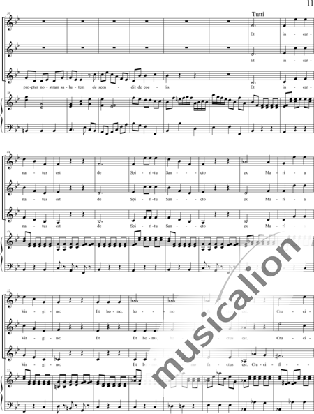 Haydn, (Johann) Michael: Missa sub titulo Sancti Leopoldi - Solo>Sop2/Alt+Chor>SSA+Kl:11