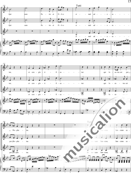Haydn, (Johann) Michael: Missa sub titulo Sancti Leopoldi - Solo>Sop2/Alt+Chor>SSA+Kl:15