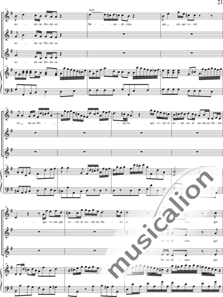 Haydn, (Johann) Michael: Missa sub titulo Sancti Leopoldi - Solo>Sop2/Alt+Chor>SSA+Kl:21