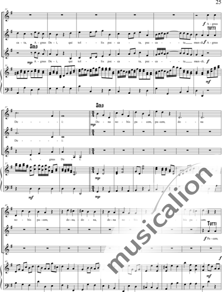 Haydn, (Johann) Michael: Missa sub titulo Sancti Leopoldi - Solo>Sop2/Alt+Chor>SSA+Kl:25