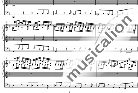 Bach, Johann Sebastian: Alégrate mucho, alma mía - Órgano:1