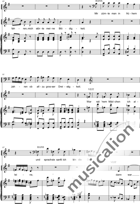 Lortzing, Albert: Im Wein ist Wahrheit nur allein - Solo>Ten/Bass+Kl:5